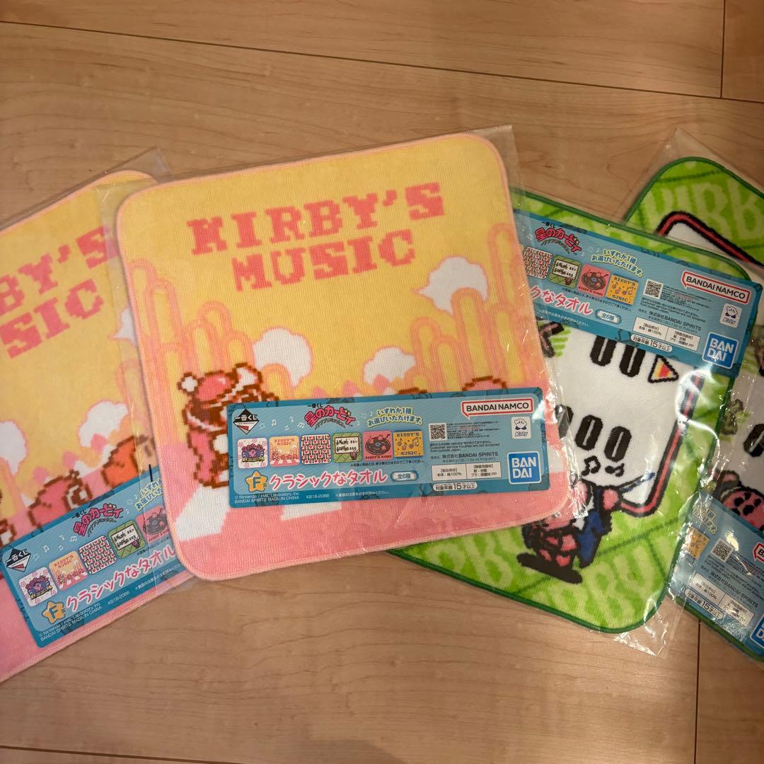 C賞 カービィ1番くじ ヘッドフォン F賞 クラッシックなタオル ガチャガチャ
