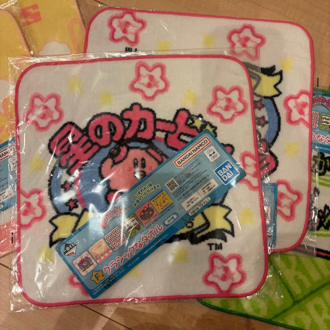 C賞 カービィ1番くじ ヘッドフォン F賞 クラッシックなタオル ガチャガチャ