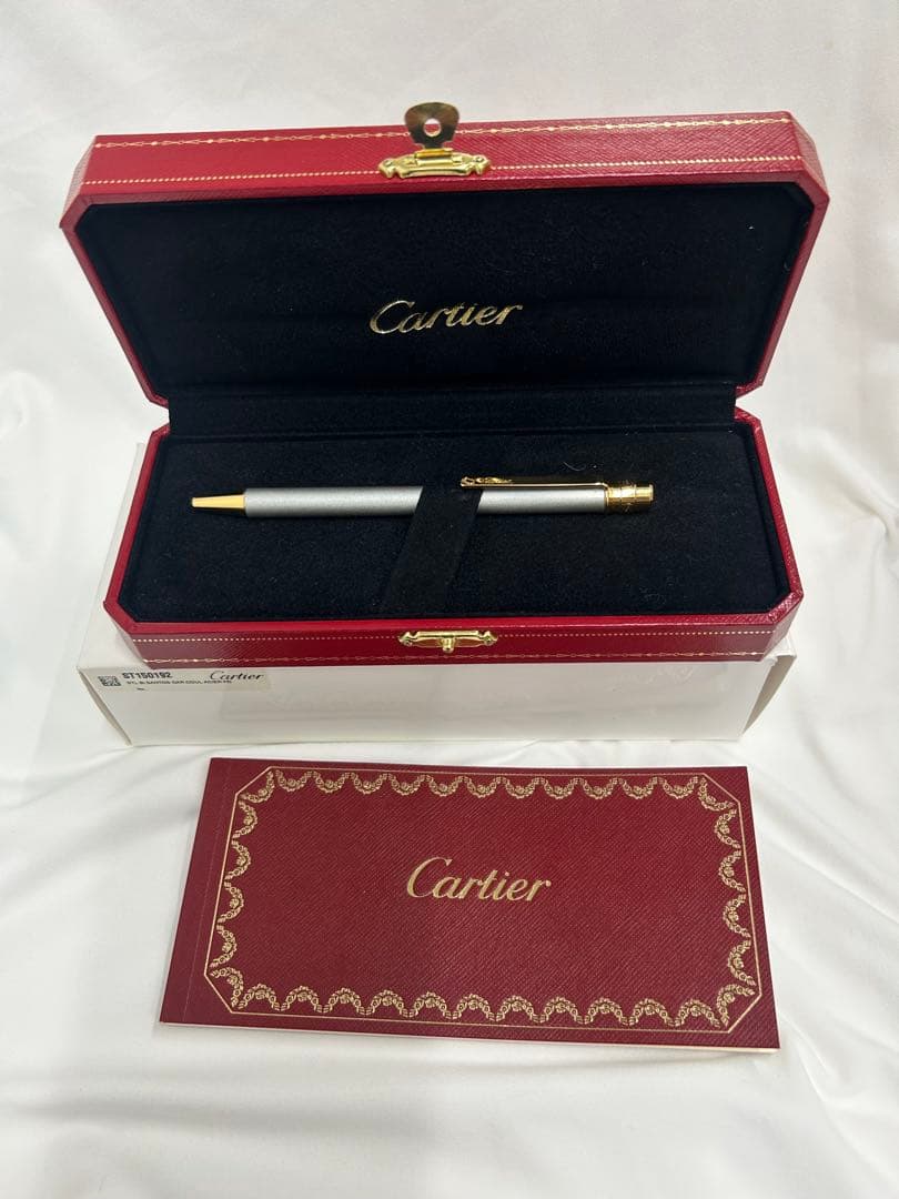 美品 Cartier サントスドゥカルティエボールペン 箱付き