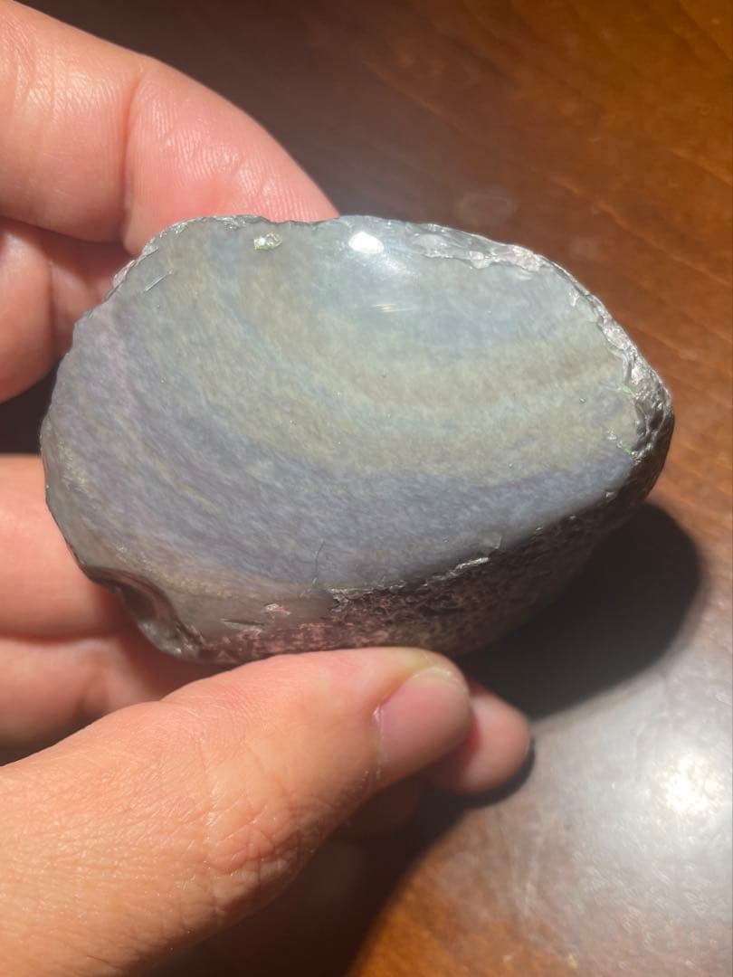 研磨品　十勝石玲瓏　パステルカラー　レインボーオブシディアン