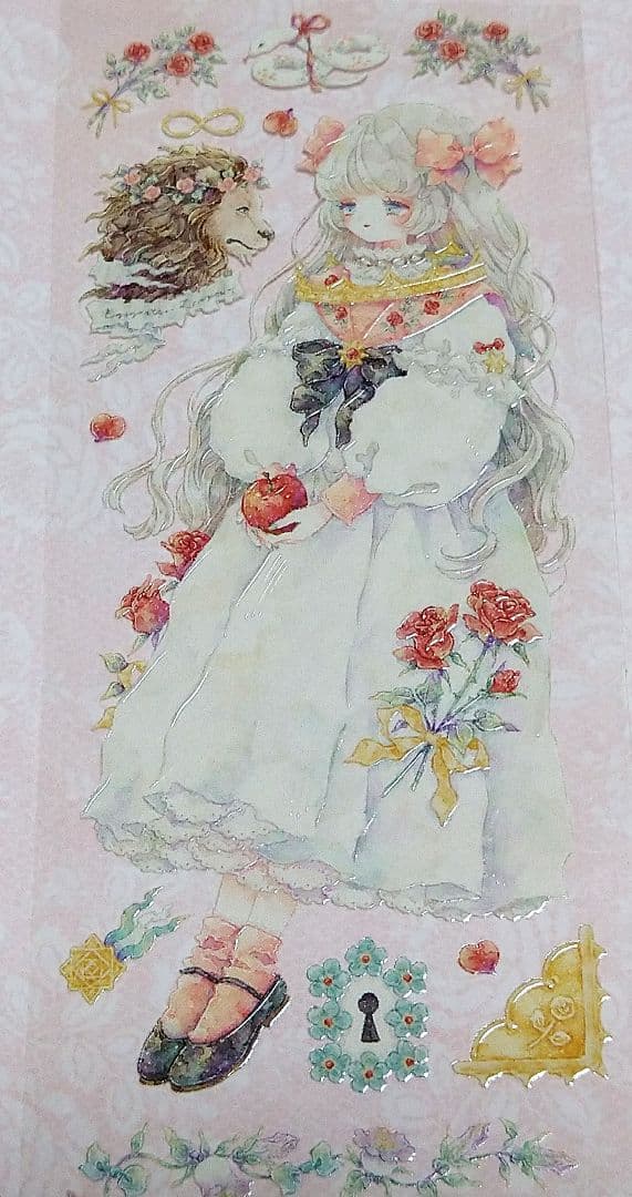 J1095＃枕边语(水晶)shine切り売り海外人物マステ