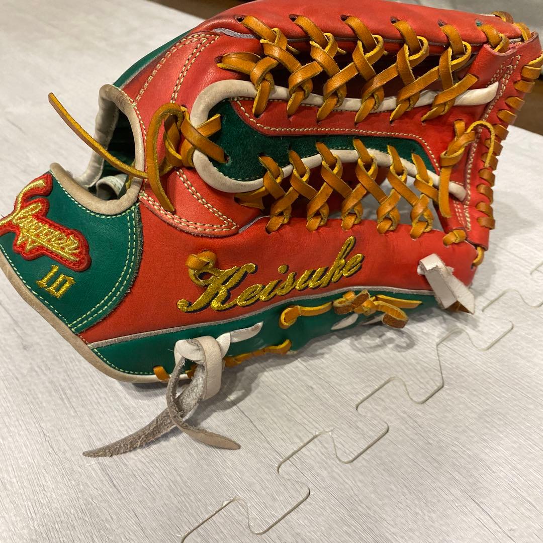 Slugger Keisuke II 軟式グローブ 赤緑