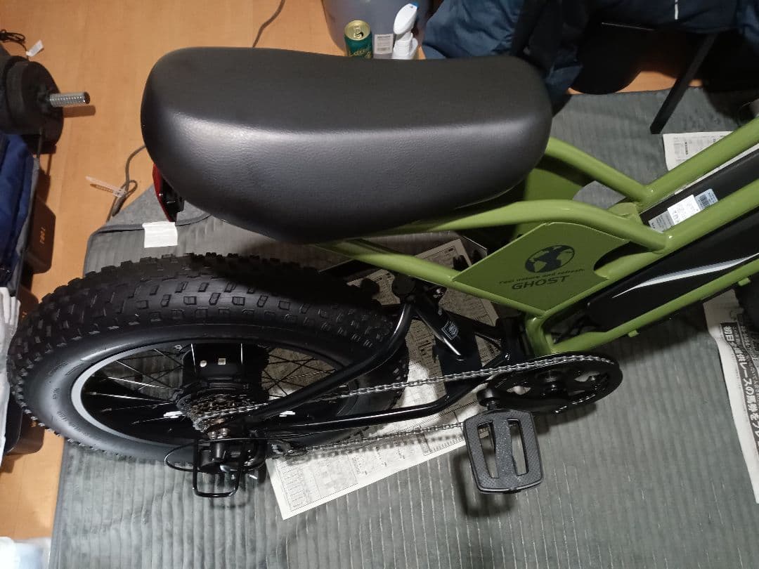 GHOST 電動アシスト自転車 オリーブグリーン