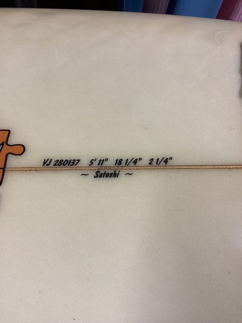 ベッソサーフボード5’11ft 180cm 中古　プロ仕様クリヤー