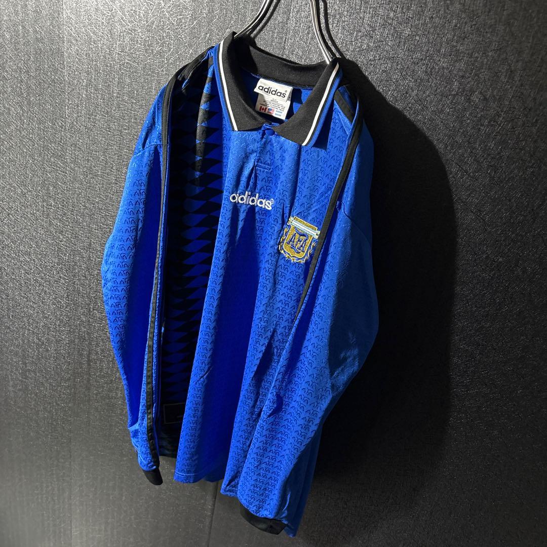 【アルゼンチン代表】 adidas 古着 サッカー 94年 ユニフォーム 2XL