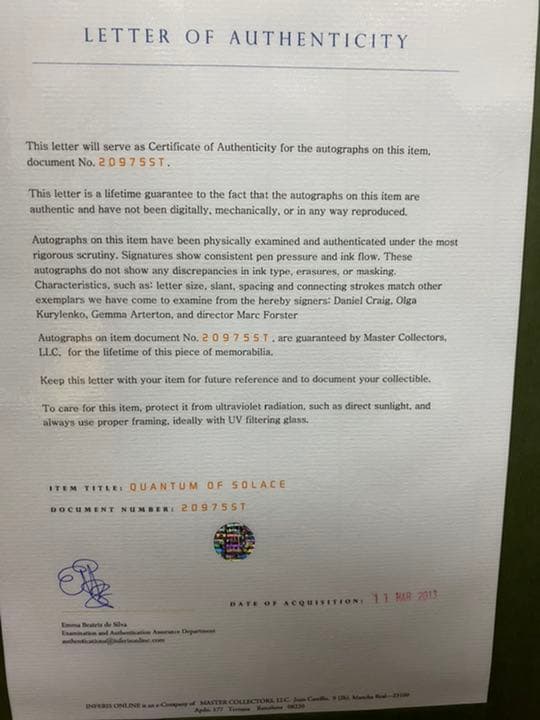 007慰めの報酬　ダニエルクレイグ