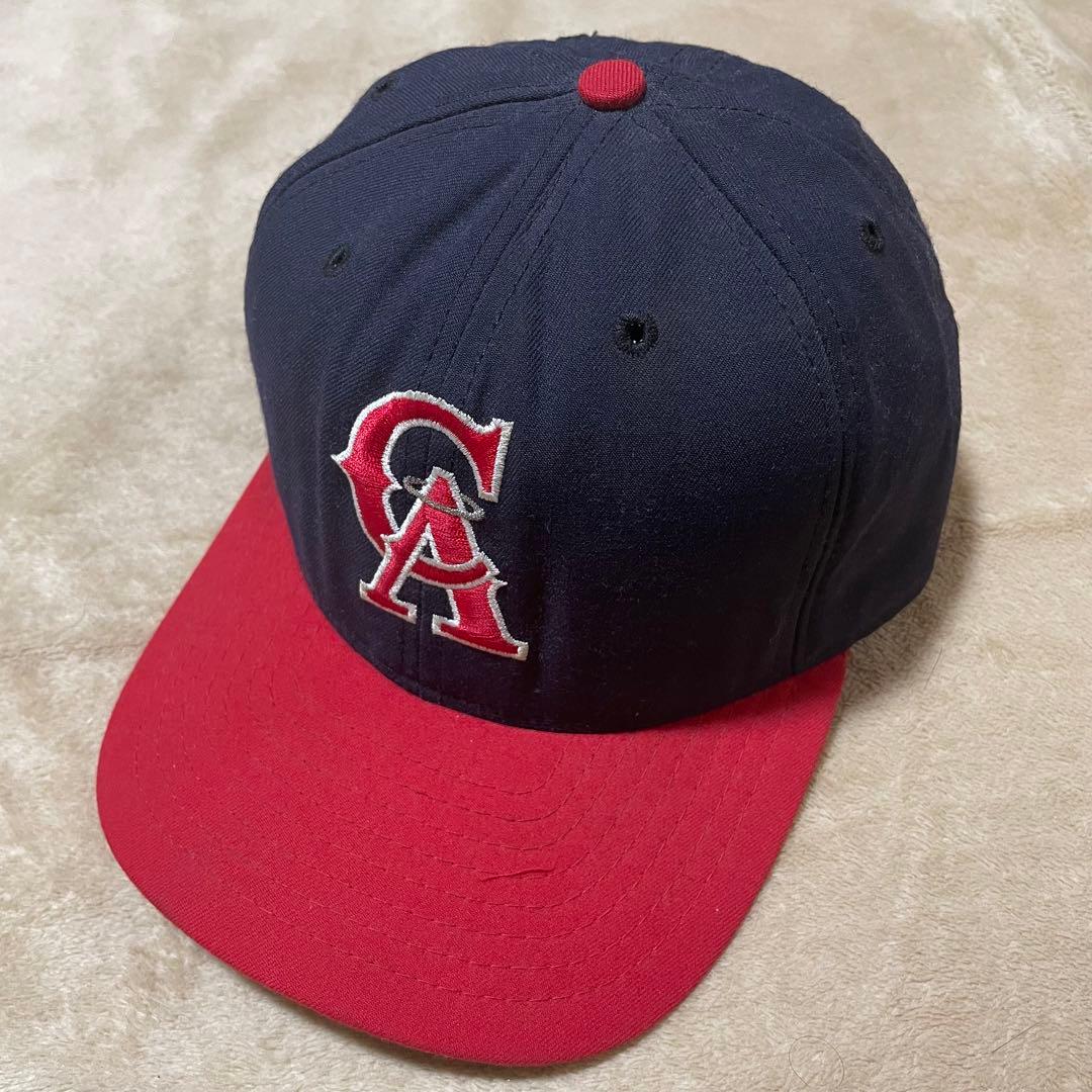 ②80s USA製 new era MLB カリフォルニアエンジェルス キャップ