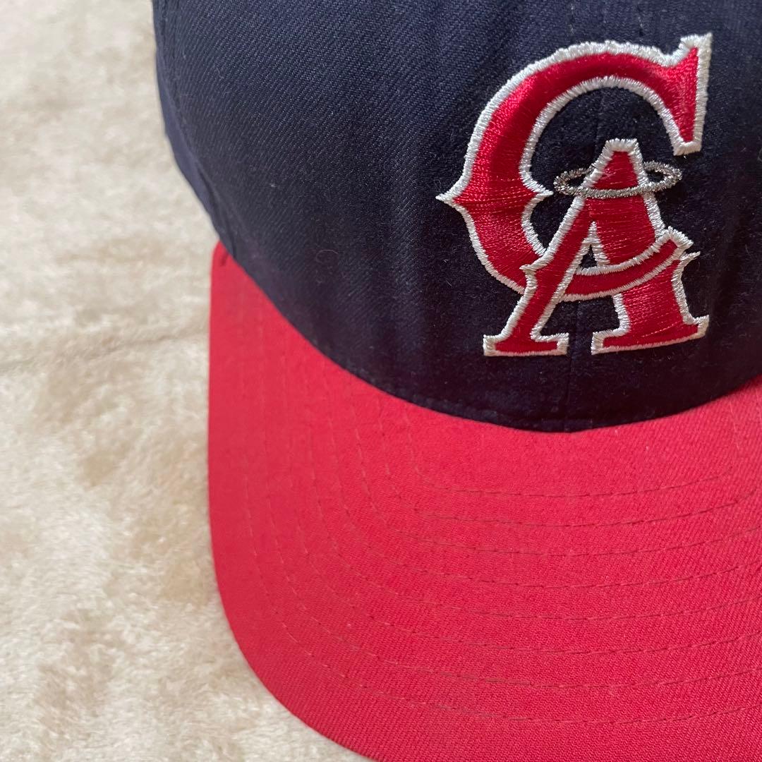 ②80s USA製 new era MLB カリフォルニアエンジェルス キャップ