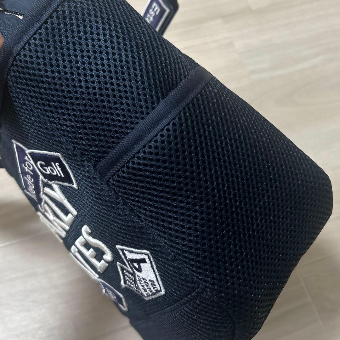 パーリーゲイツ カートバック ♡ ネイビー ワッペン ロゴ ニコちゃん