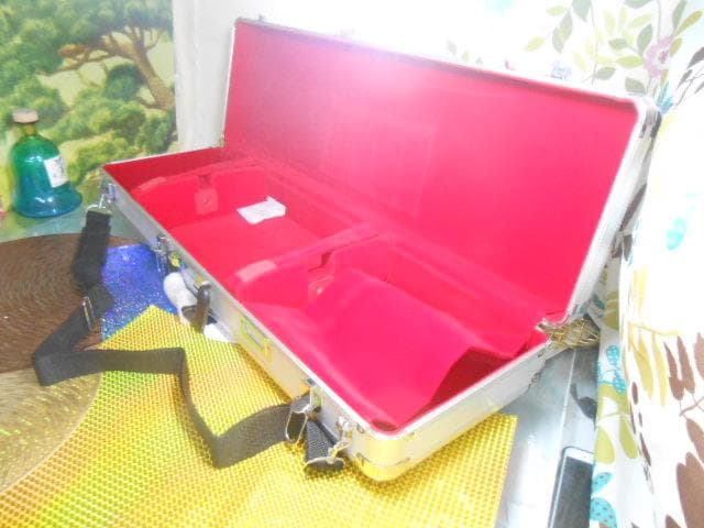 新品未使用(送料無料)11.980円三線専用N肩紐付き一丁入アルミハードケース