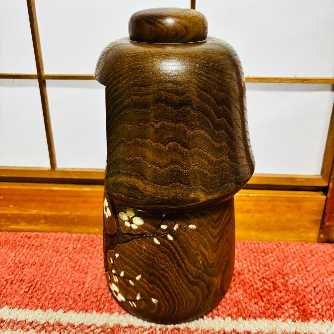 創作こけし 竹田大介 梅路 木札付き 木地こけし 民芸 昭和レトロ インテリ