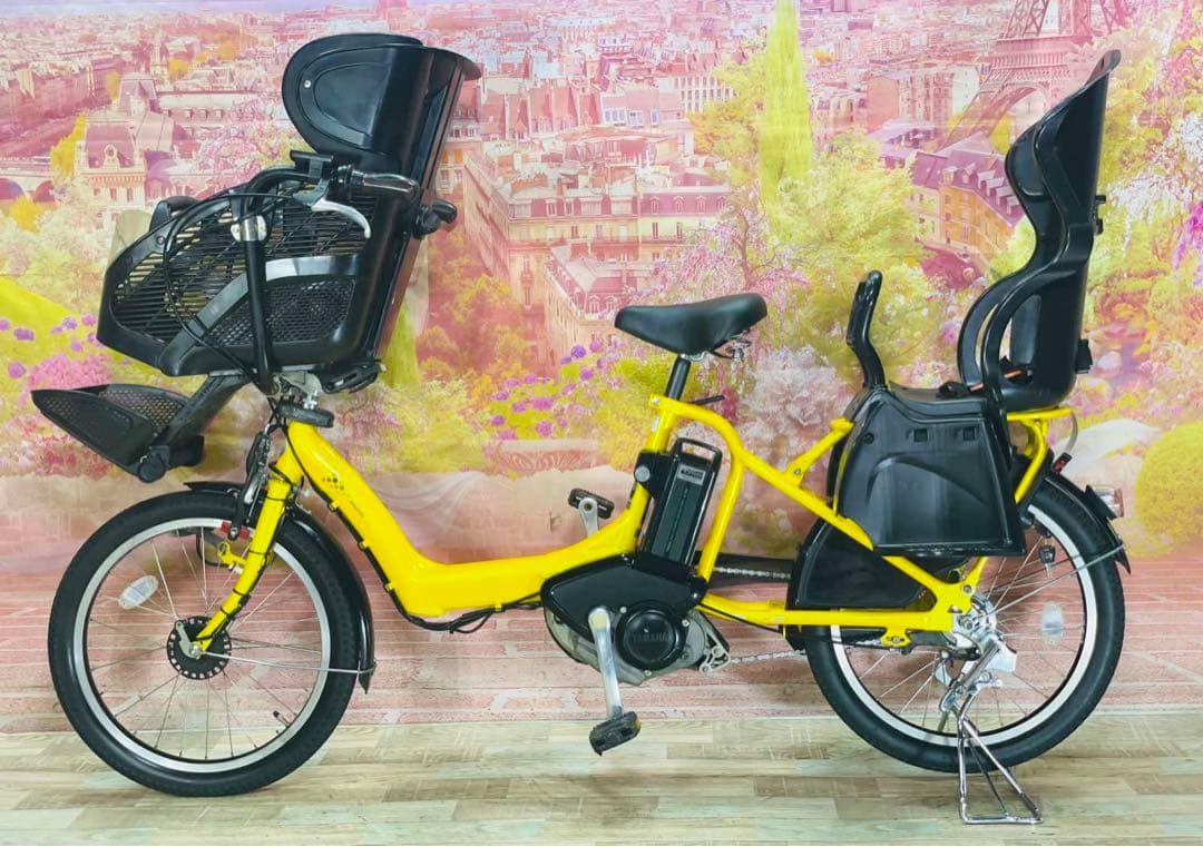 K2307 電動自転車ヤマハ子供乗せ 20インチ イエロー 8.9Ah