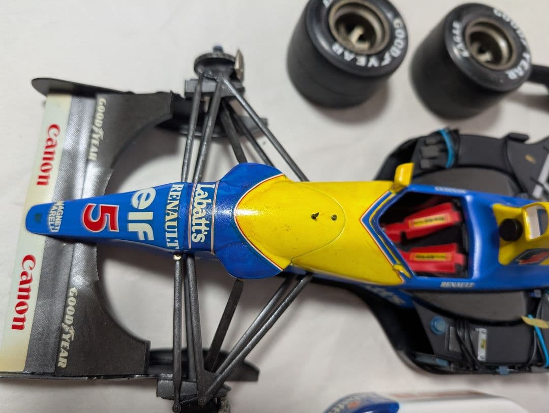 タミヤ1/12ウィリアムズルノーFW14組み立て済ジャンク