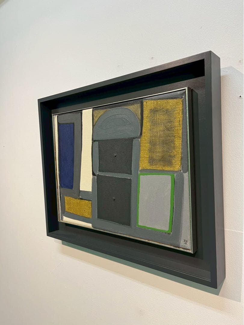 馬場彬「構成」油彩 1984年 個展出展作品