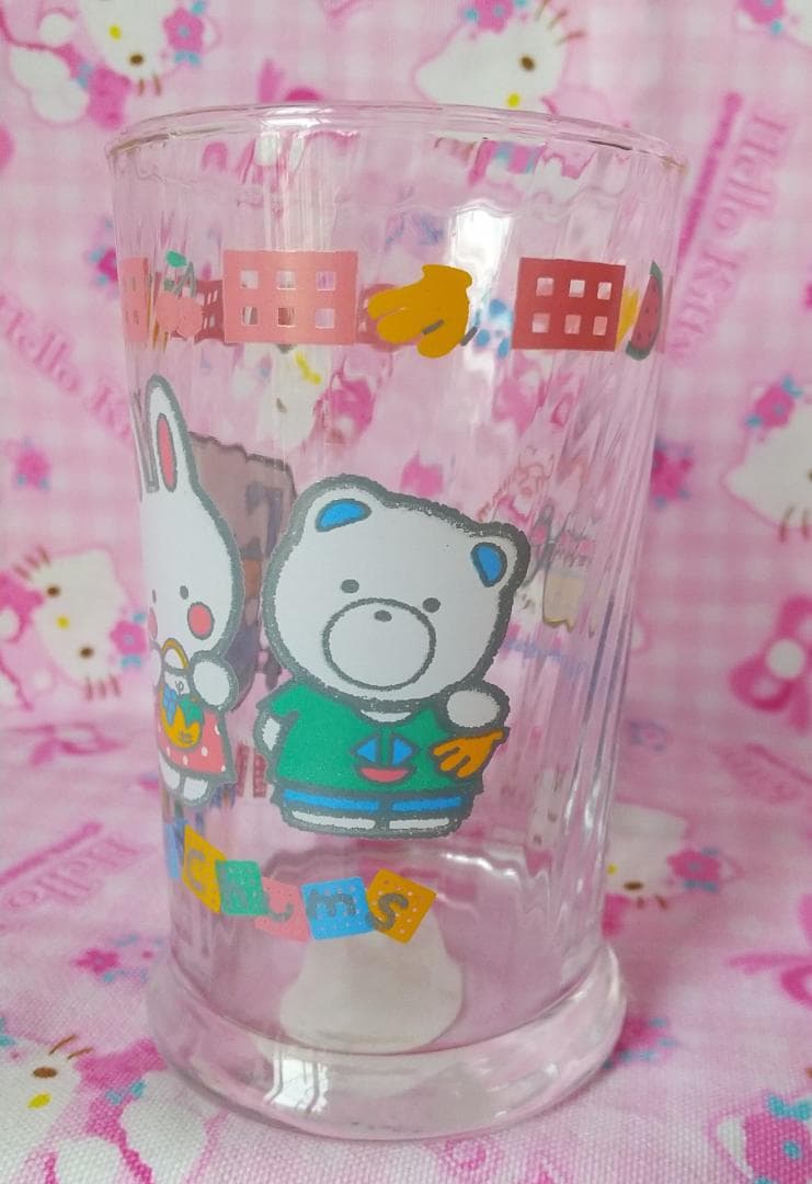 チアリーチャム　グラス　コップ　サンリオ　1987年　昭和レトロ