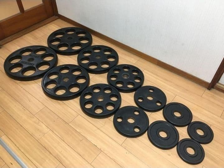 IVANKOイヴァンコ オリンピックプレートセット計107.5kg 穴径50mm