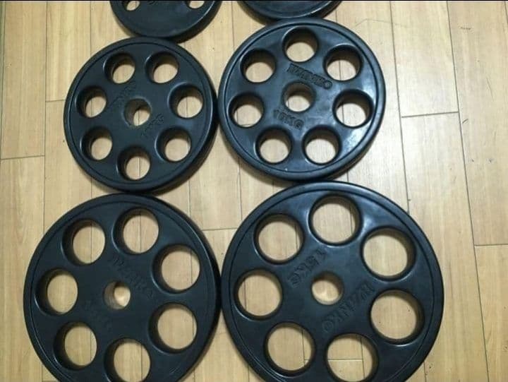 IVANKOイヴァンコ オリンピックプレートセット計107.5kg 穴径50mm