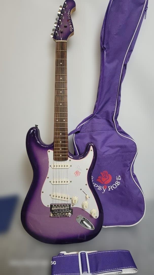 超美品★Gypsy Rose ストラトキャスター パープル★ケース付き