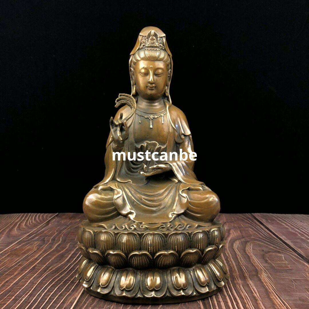 仏教美術 仏像 柳枝観音像 小仏像 銅製 銅器