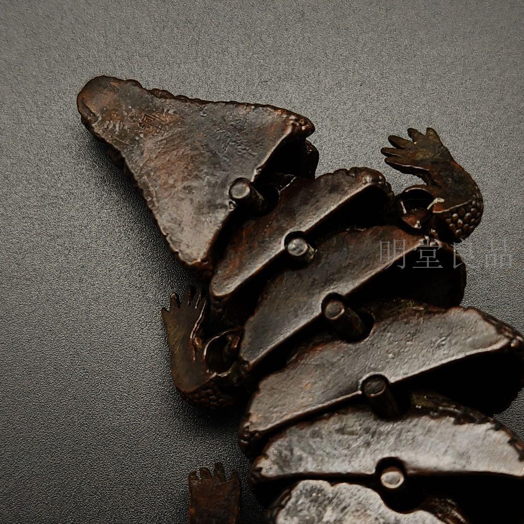 N*5様 銅製置物　鰐　クロコダイル　香道具　茶道具　銅虫作　銅製　金工品