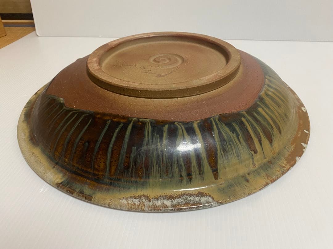 小岱焼 小代焼 岱平 大皿 皿陶芸 美術 約44cm