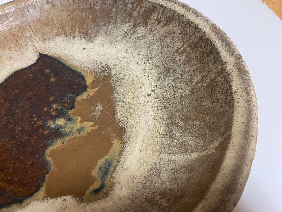 小岱焼 小代焼 岱平 大皿 皿陶芸 美術 約44cm