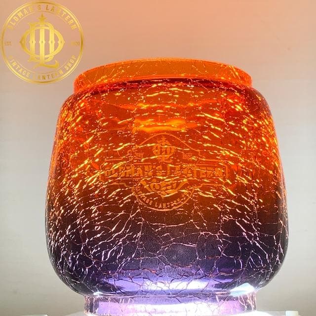 【限定】クラックグラス アンバー/グレー Feuerhand ホヤ