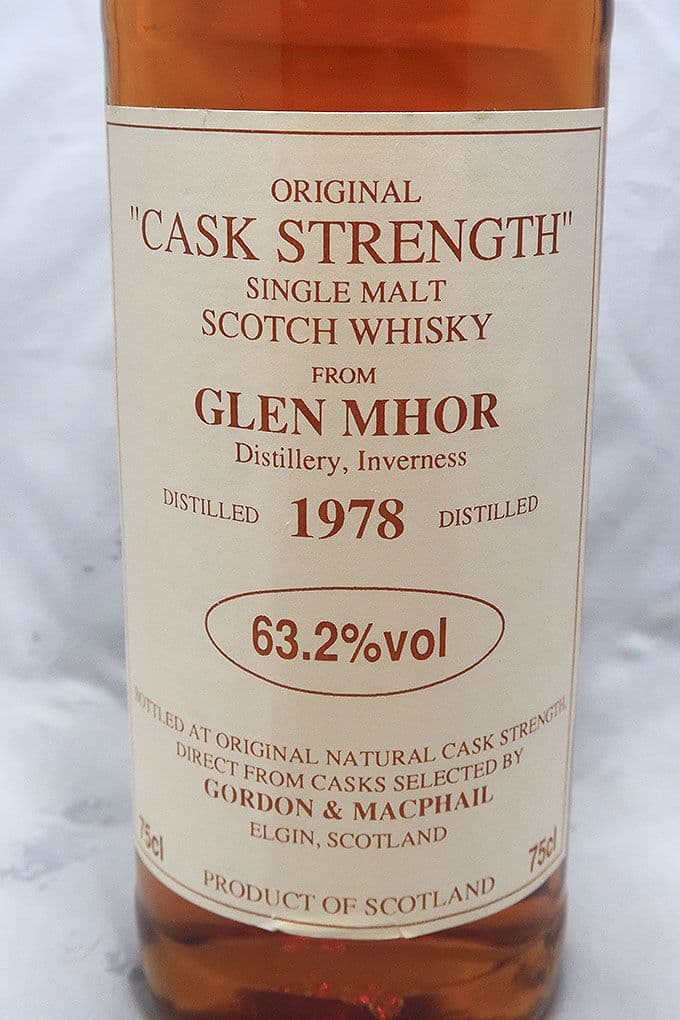 グレンモール１９７８ ゴードン＆マクファイル社 オリジナルカスクストレングス