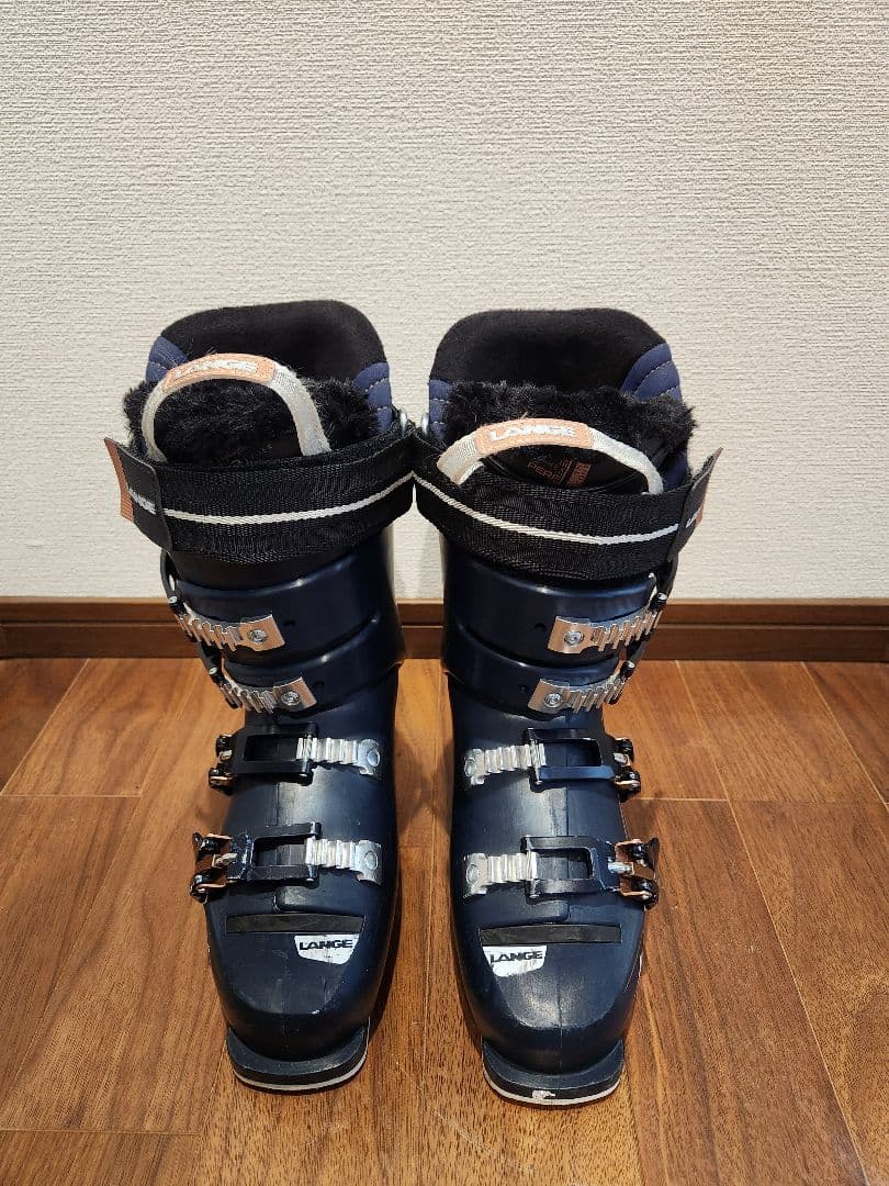 LANGE ネイビースキーブーツ24-24.5 ケース付き