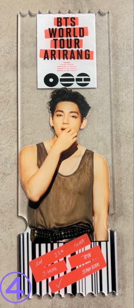 グテ、テテ、グクアクリルチケット