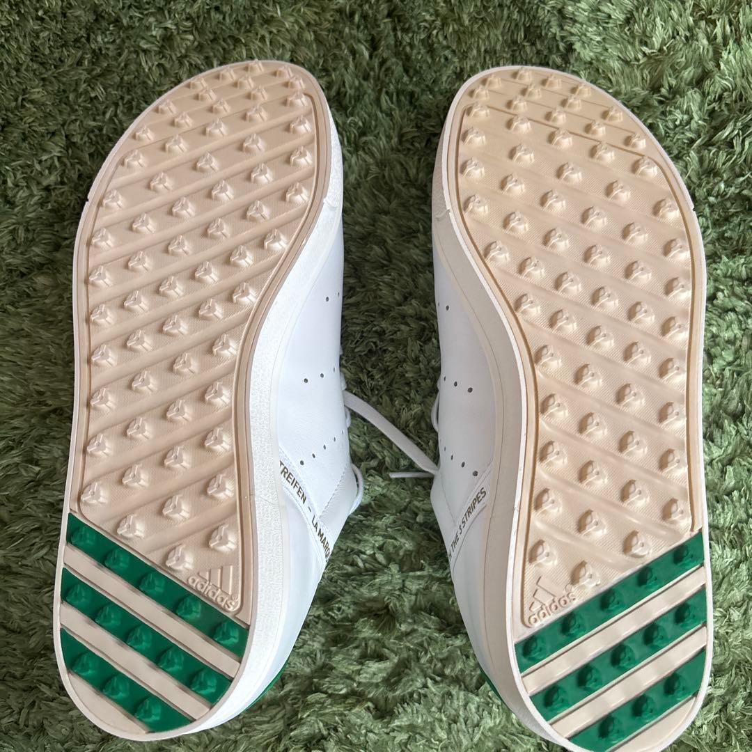 adidas ゴルフシューズ　ホワイト グリーン スニーカー