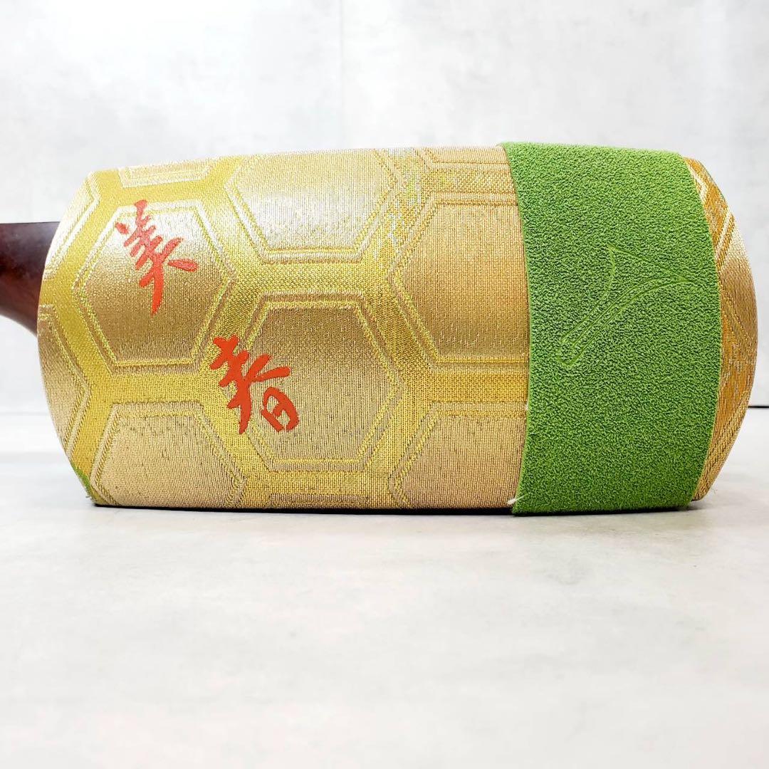 ジャンク 津軽三味線 東さわり 丸打胴 犬皮 中棹 紫檀 三つ折り ハードケース