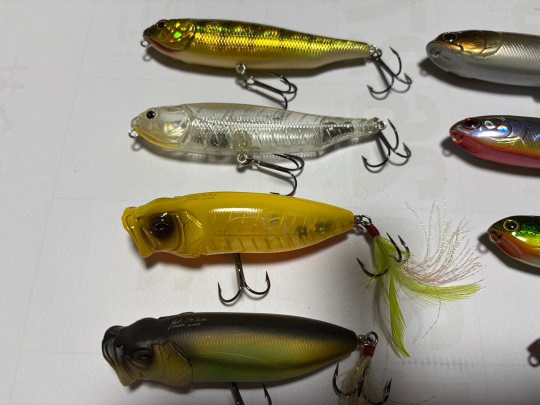 トップウォータープラグ纏め売り エバーグリーン メガバスetc