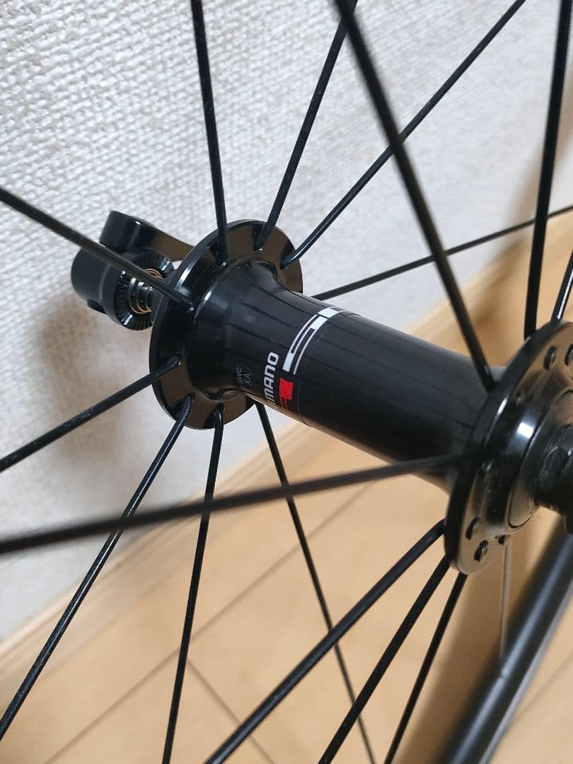 走行500キロ☆玉当たり調整済み シマノ wh-r 501ホイール 前後セット