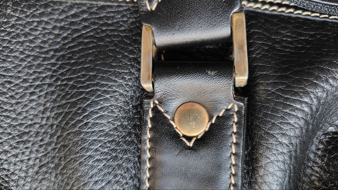 フェラガモ ボストンバッグ 黒 本革