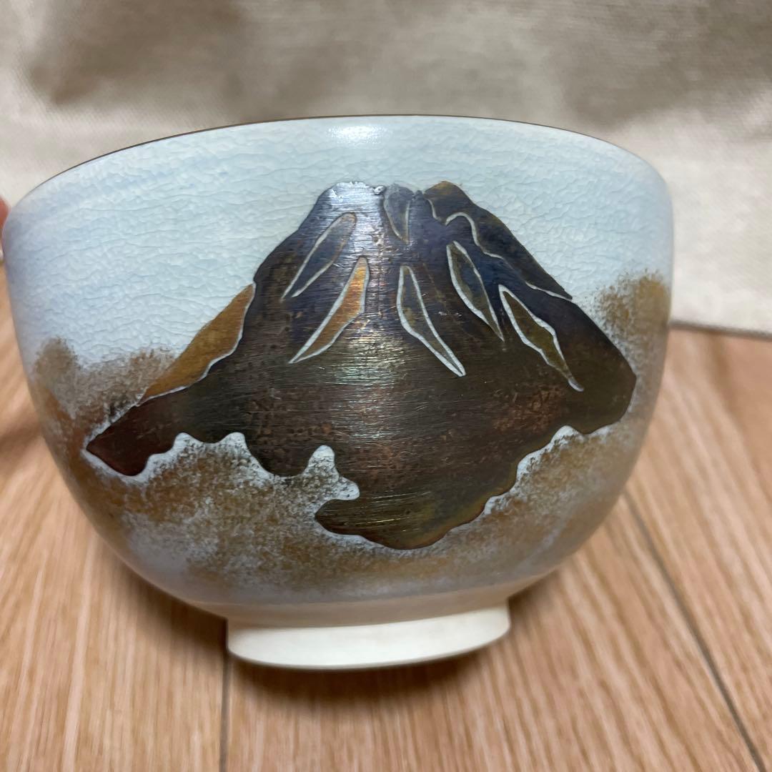 新品　富士山絵付け 陶磁器 茶碗