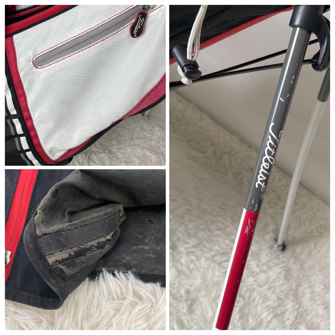 人気✨タイトリスト スタンド式キャディバッグ リュック フード付 軽量 機能性◯