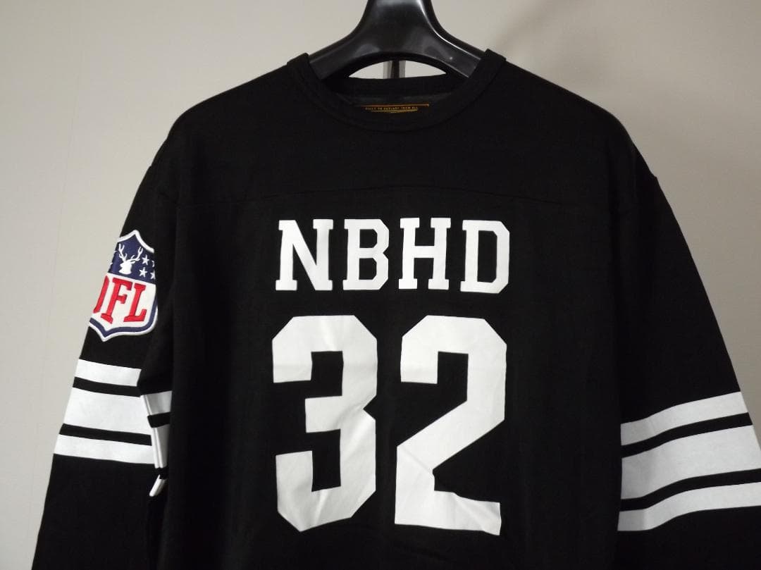 M 新品 2009 ネイバーフッド 日本製 ホッケーシャツ 8分袖Tシャツ