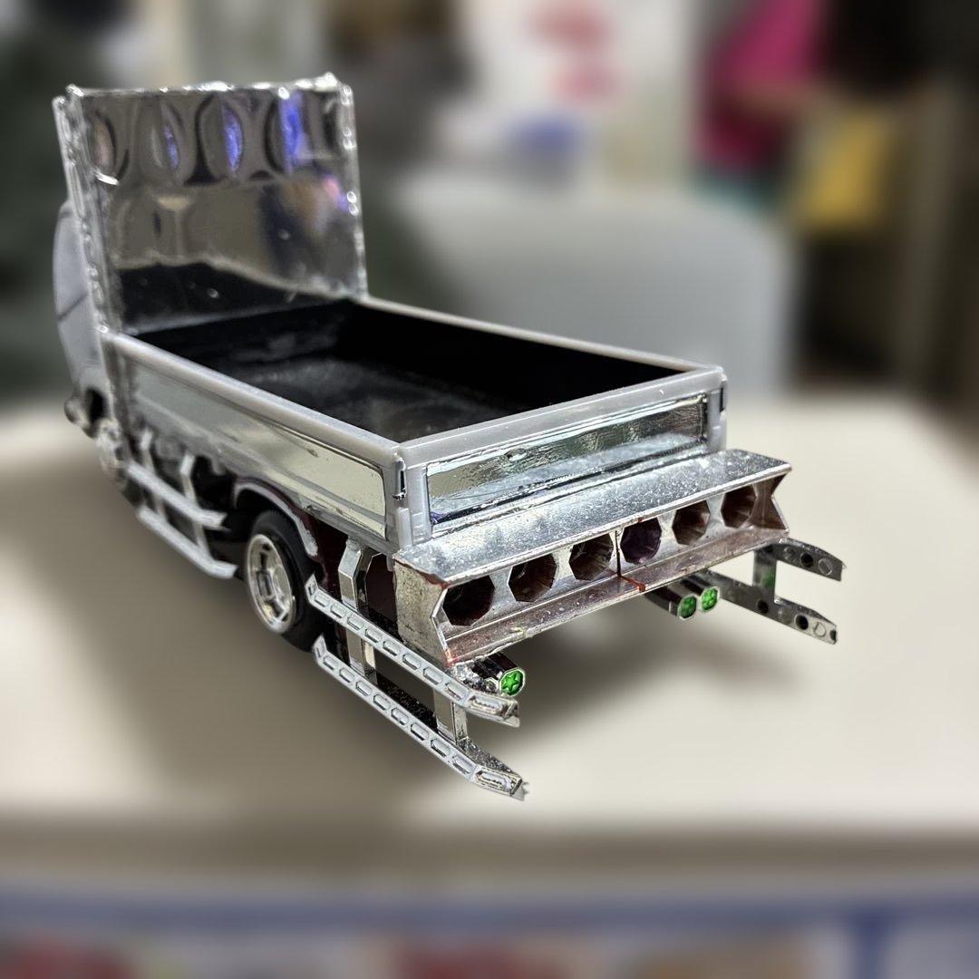 楽プラHINO トラック 1/32完成品2台素人作