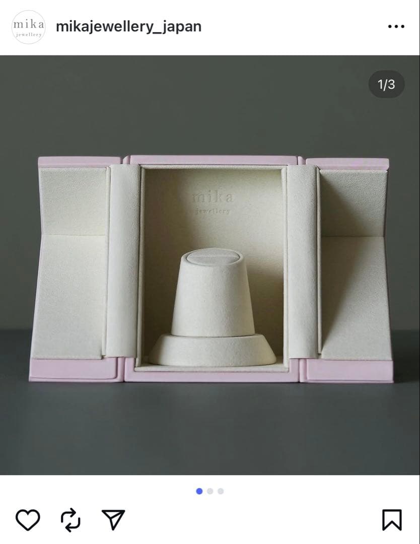 未開封！mika jewellryピンクジュエリー用ギフトボックス