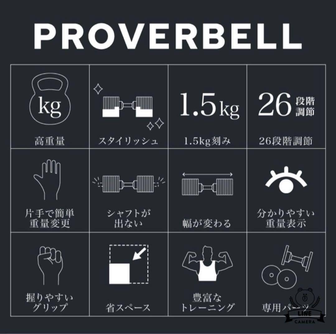 【送料込み】1/2 PROVERBELLプロバーベル ダンベル41.5kg×2