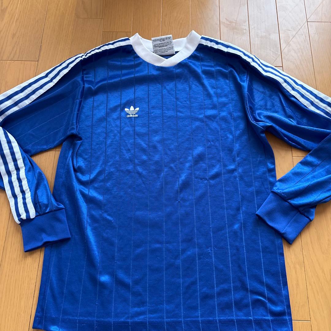 adidas ゲームシャツ　80s 青