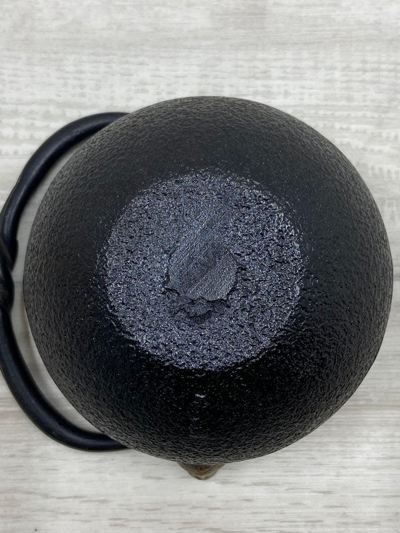 【新品未使用】南部鉄器 急須 照光堂 花文 鉄瓶