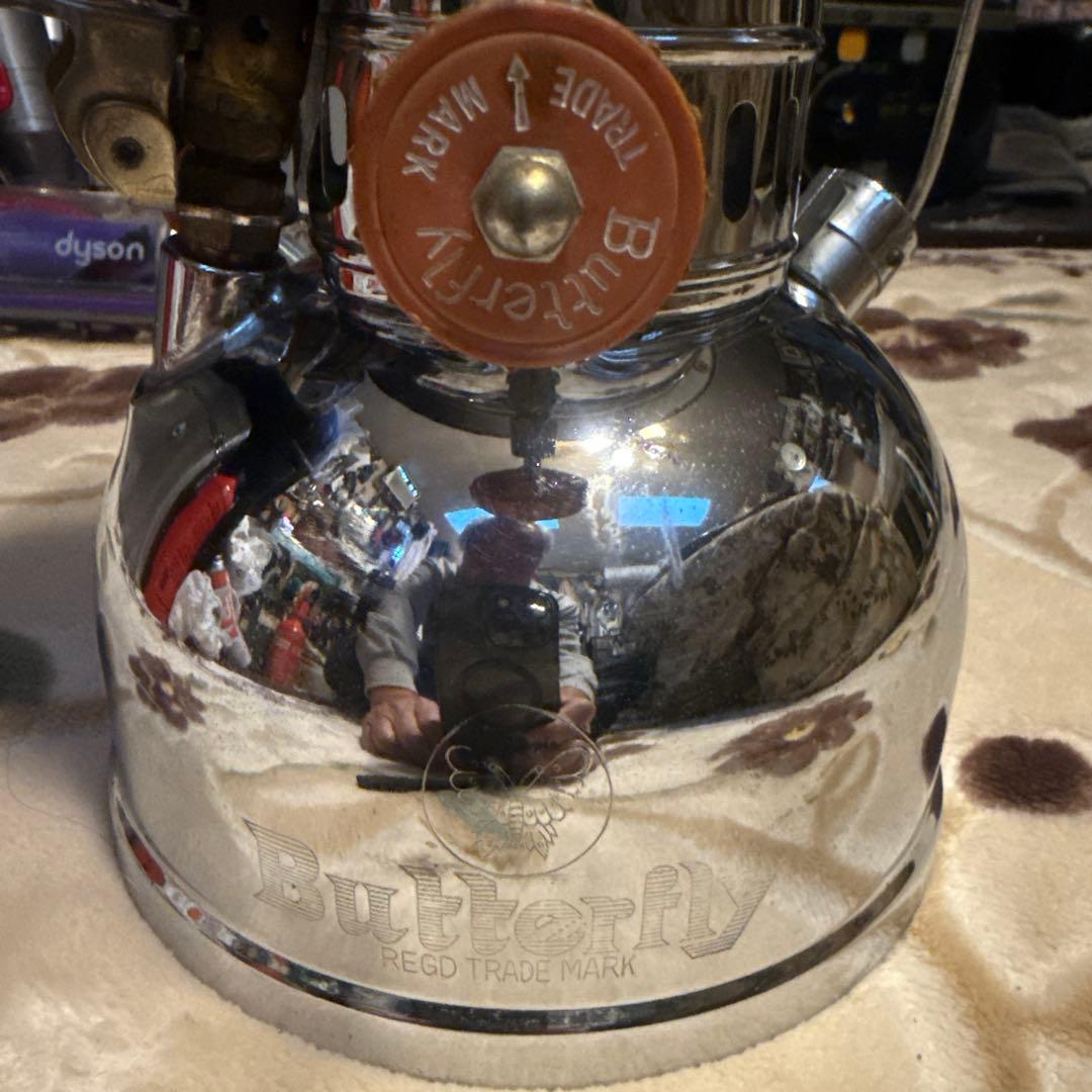 ペトロマックス似　真鍮製バタフライランタン　動作未確認