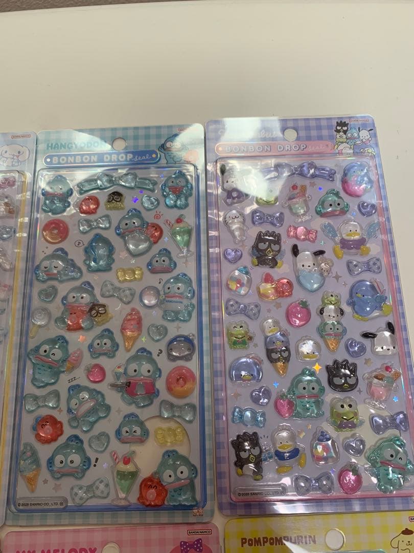 【正規品】ボンボンドロップシール　サンリオ　８点セット