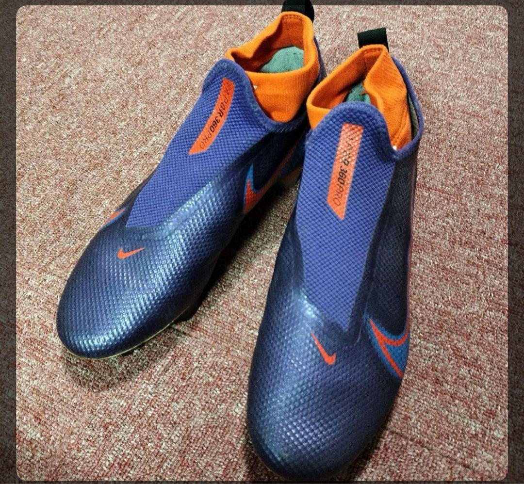 Nike サッカーシューズ スパイク ネイビー/オレンジ　定価30000円