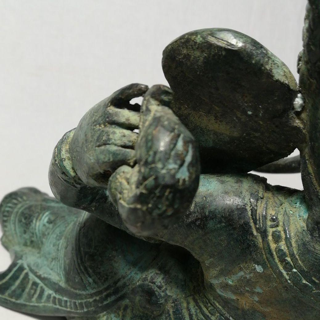 古銅　ガネーシャ　涅槃像　神