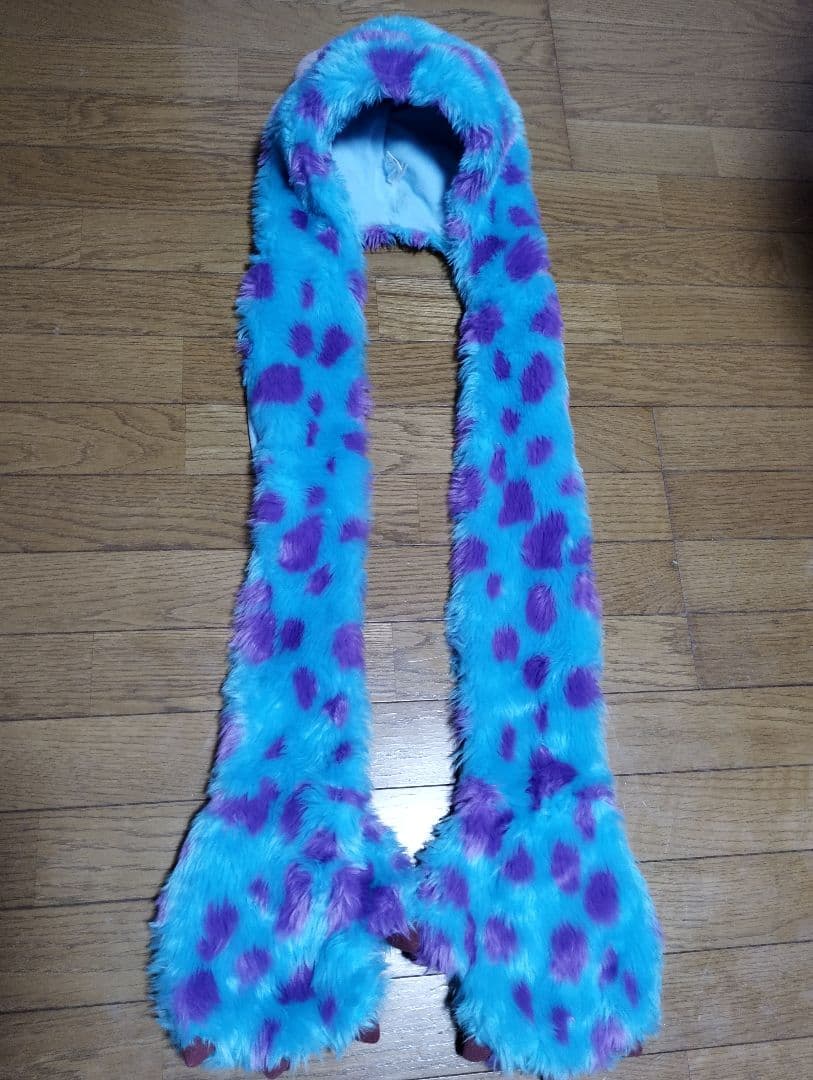 ディズニー　マフラー　マフラーファンキャップ チェシャ猫　サリー（美品）