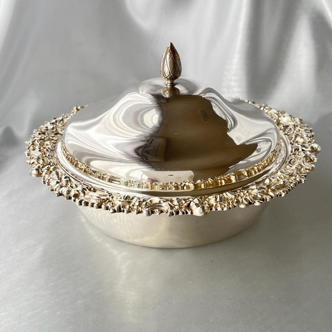 【英国】 ビクトリアンのマフィンディッシュ 【シルバープレート】