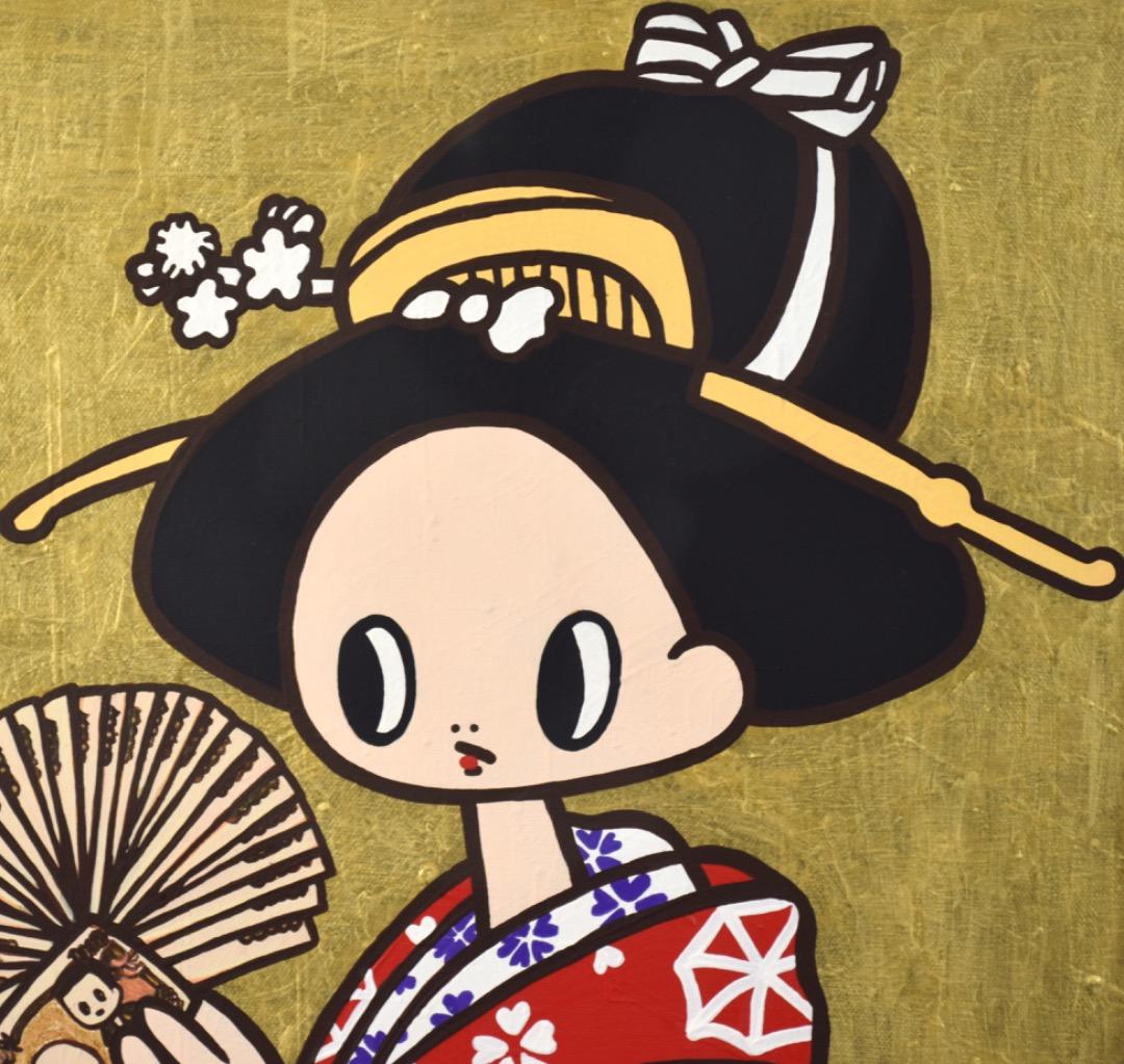 細川真希 キャンバス作品「参拾壱萬円也」6号 2017